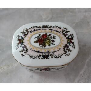Songs of Love 1983 Music Box Collection Fine Porcelain "Embrace Me, My Sweet"